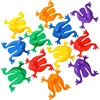 20pcs Frogs Toy Plastic Jumping Leap Frogs Toy Pressing Bouncing Frog Toy Goody Bag Fillers Gift for Kids Toddler Birthday Party 1
