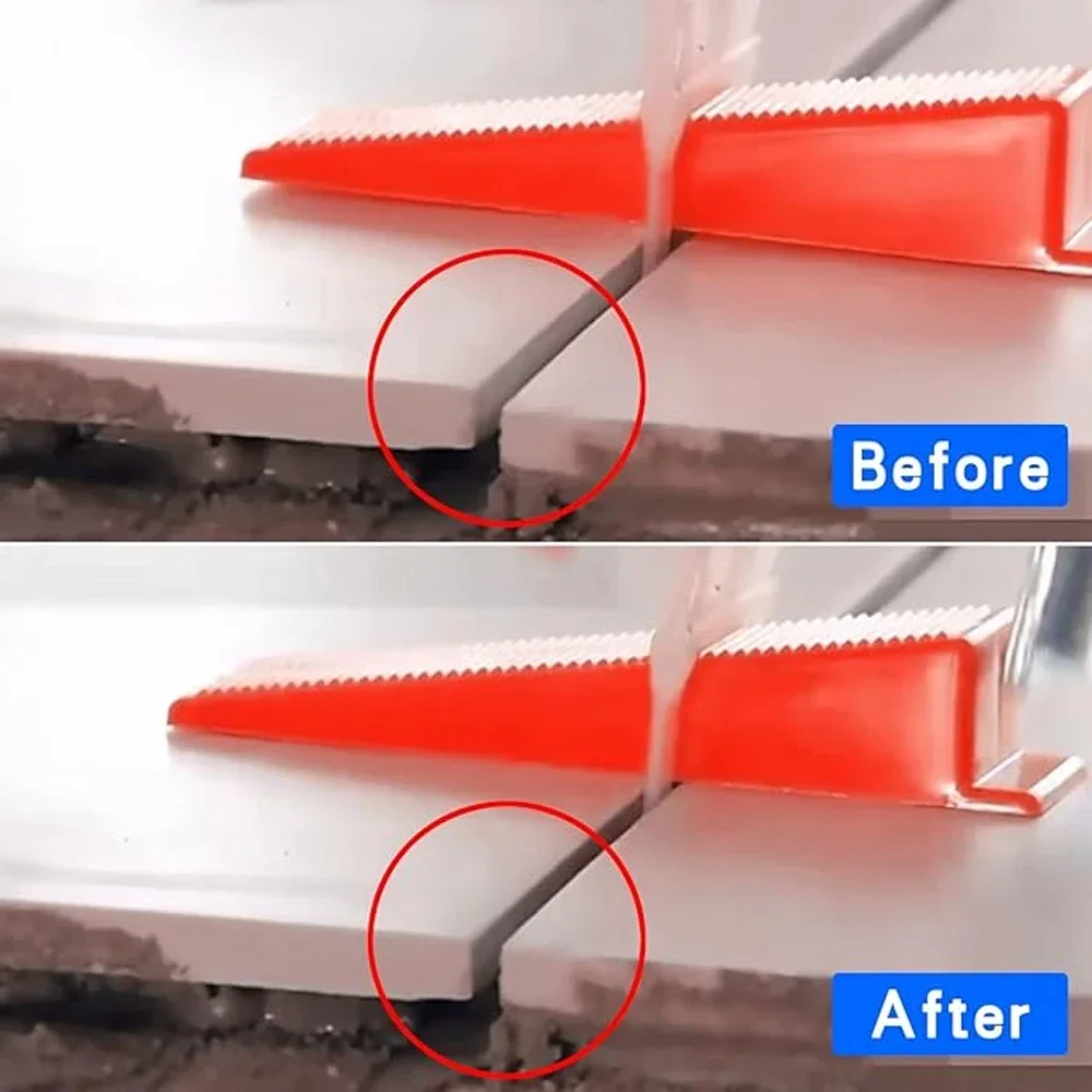 Tile Leveling System Wedges Reusable Ceramic Insert for Clips Spacers Tiling Floor Wall Carrelage Construction Tools 50-500Pcs tile spacers,tile leveling clips,tile leveling tools