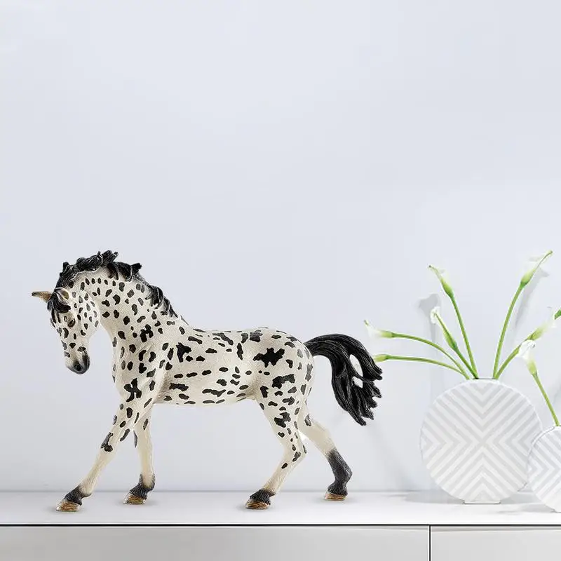 Inch Denmarks Knabstrupperly Mares Toy Figures Farm Life Horse Type Optionally Horse Model Hand Painted Action Figures Toys 2