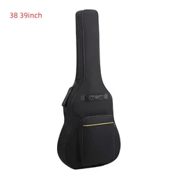 Acoustic Guitar Bag with Thick Padding and Water - Resistant Finish, Adjustable Shoulder Strap, and Dust - Proof Protection (Acoustic 39 inch)