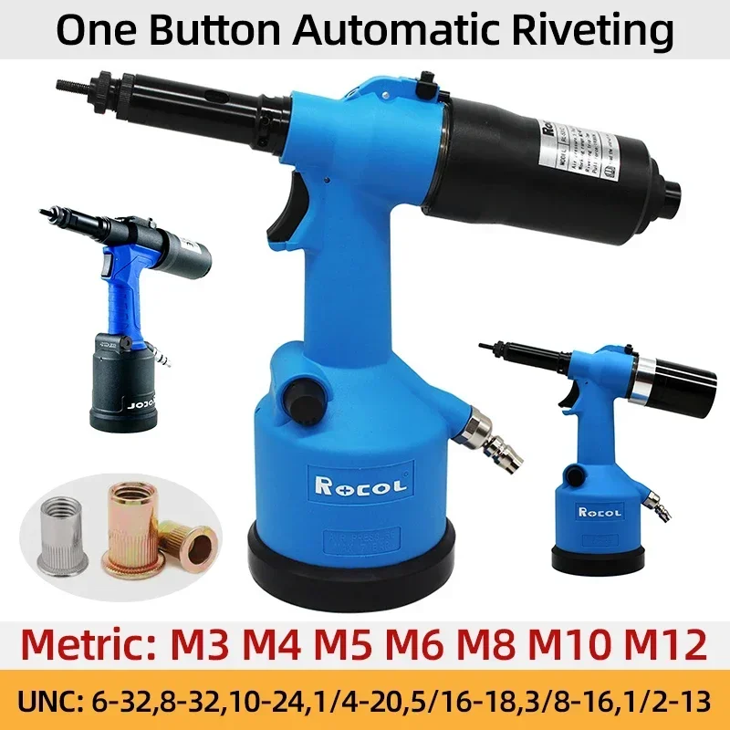 Rivet Nut Gun Pneumatic Industrial Automatic Hydraulic Pull Rivet Nut Tool M3 M4 M5 M6 M8 M10 M12 304 stainless steel hex nut metric threaded hexagon nut din934 m1 m1 2 m1 6 m2 m3 m4 m5 m6 m8 m10 m12 m14 m16