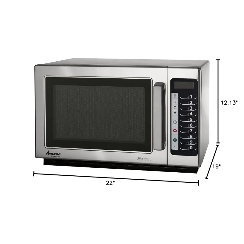 AMANA RCS10TS Medium-Duty Microwave Oven, 1000W 2