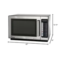 AMANA RCS10TS Medium-Duty Microwave Oven, 1000W 2