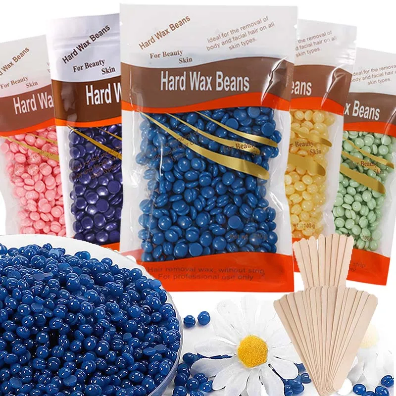 400g/50g Hard Wax Beans for Hair Removal Body European Brazilian Pearl for Wax Warmer Waxing Beans Heater Machine
