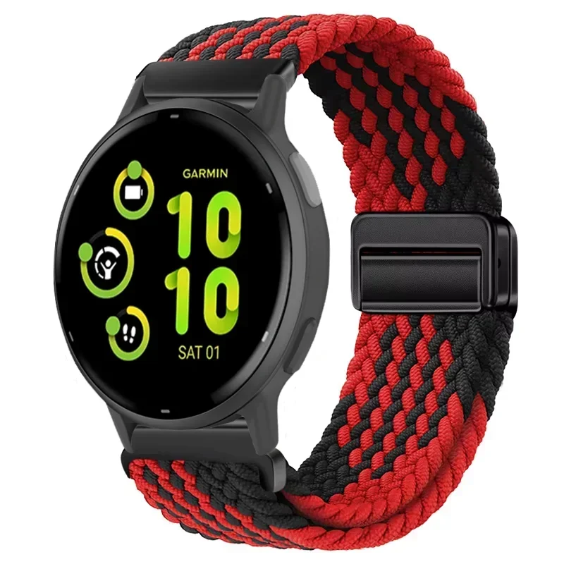 Enhanced Nylon Strap with Adjustable Magnetic Wristband, Available in 20mm and 22mm Sizes