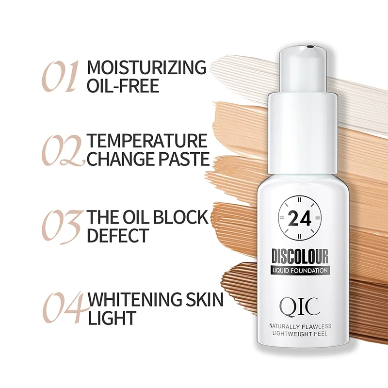 Magic Color Changing Foundation Liquid Makeup Setting Concealer Natural Brighten Moisturize Soft Lasting BB Cream Facial Makeup 6