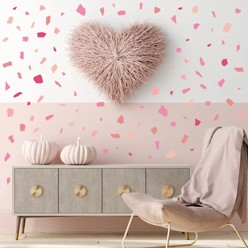 Color irregular geometric pattern wall stickers bedroom living room classroom wall decoration stickers wall stickers
