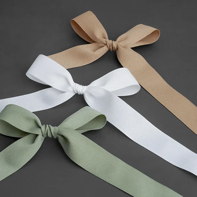 20 야드/롤 25mm 일반 직조 Grosgrain 리본 크리스마스 웨딩 장식 선물 포장 DIY 의류 봉제 Handmand 공예
