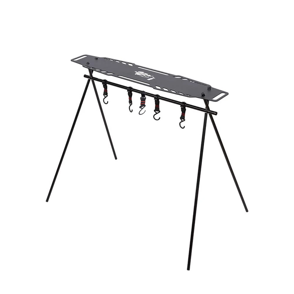 

ShineTrip Outdoor Camping Hanging Rack with Top Plate Aluminum Alloy Camping Support Bracket Portable Tripod Light Lantern Stand