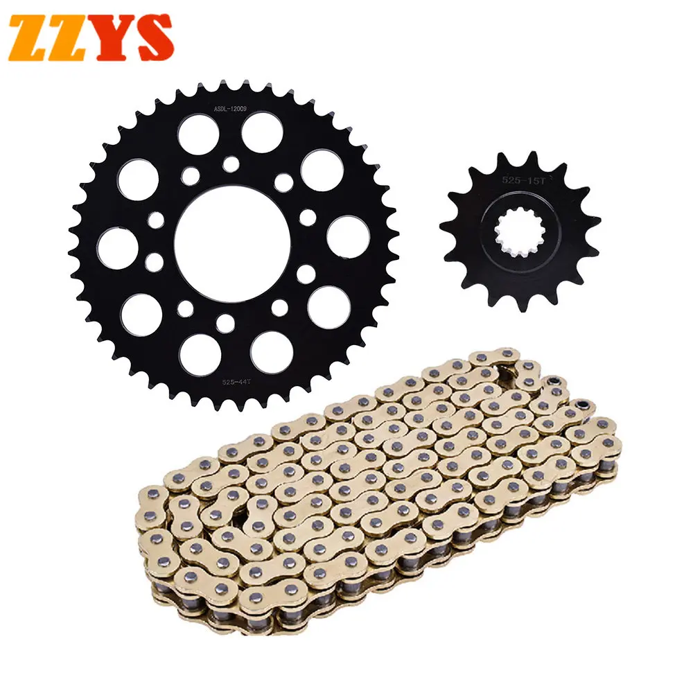 525Ho Anello Moto Catena Dorata 525 15T 44T Pignone Anteriore Posteriore Per Honda Cb400 Super Bol D'Or Nc39 Cb 400 Super Four H-Vtec