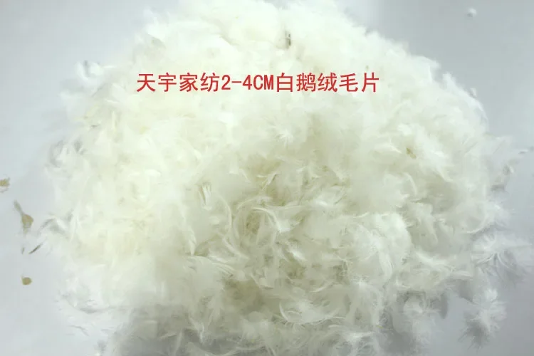 1000g/lot 2-4cm pure large white goose down,DIY down pillow core mattess sofa down bulk goose filling accessories