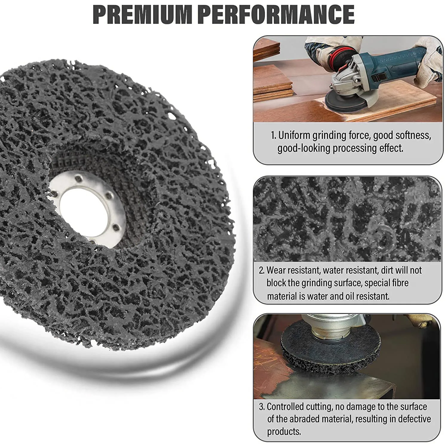 Disco A Lamelle In Zirconio Per L'utilizzo Con Smerigliatrici Angolari Nuovo Prodotto Silverline 115mm Grana 60 83162886 - Foto 6