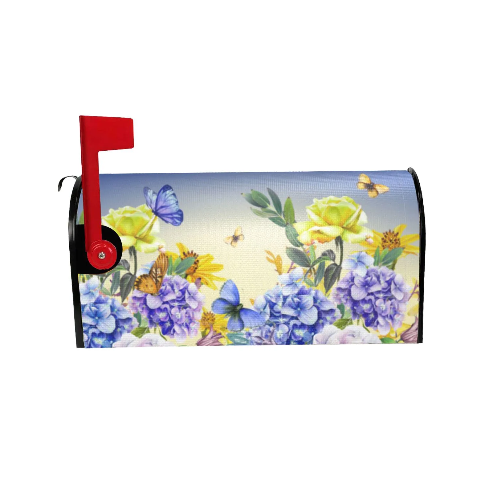 Description Picture 6 of itemBeaded Garland Wreath Our First Baby Together Mailbox Covers Standard Size 18" X 21" Flowers Mailbox Wraps Post Letter Box Cover