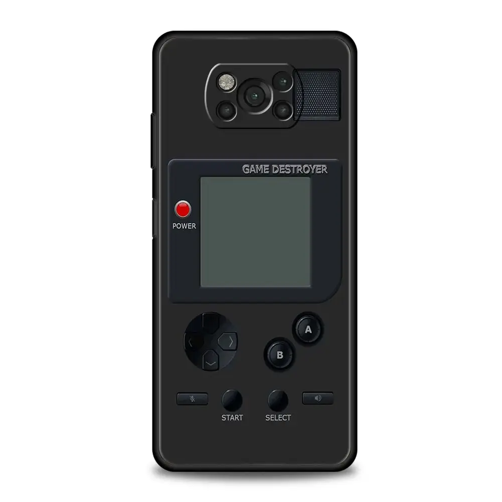 Vintage GamePad Design Black Phone Case – Retro Gaming Style Cover