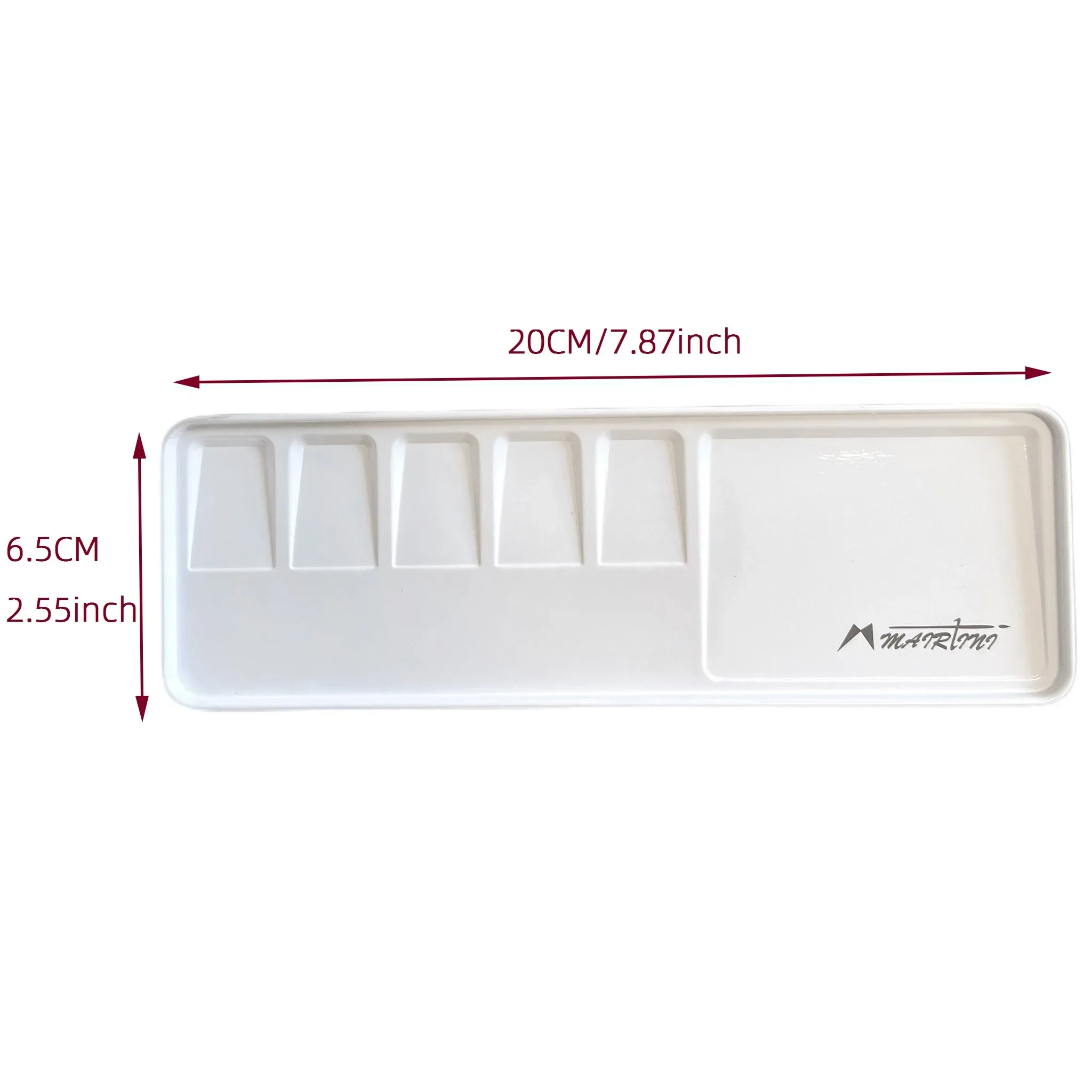 Mairtini Mini Metal Palette Watercolor Acrylic Oil Paint Palette Portable Box Paint Tray Metal Pallet Drawing Supplies