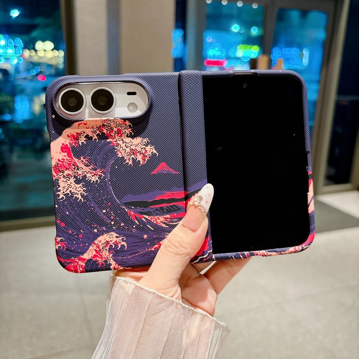 Carbon Fiber Matte Magnetic Phone Case with Shockproof Protective Cover