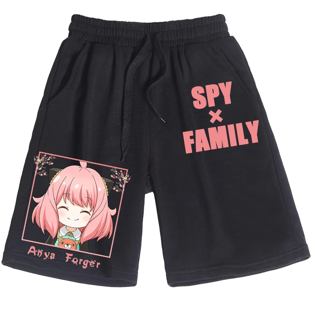 Spy X Family Anya Forger Cosplay Men Women Street Style Sports Five Pants Cotton Hip Hop Gift Japanese Anime Pants
