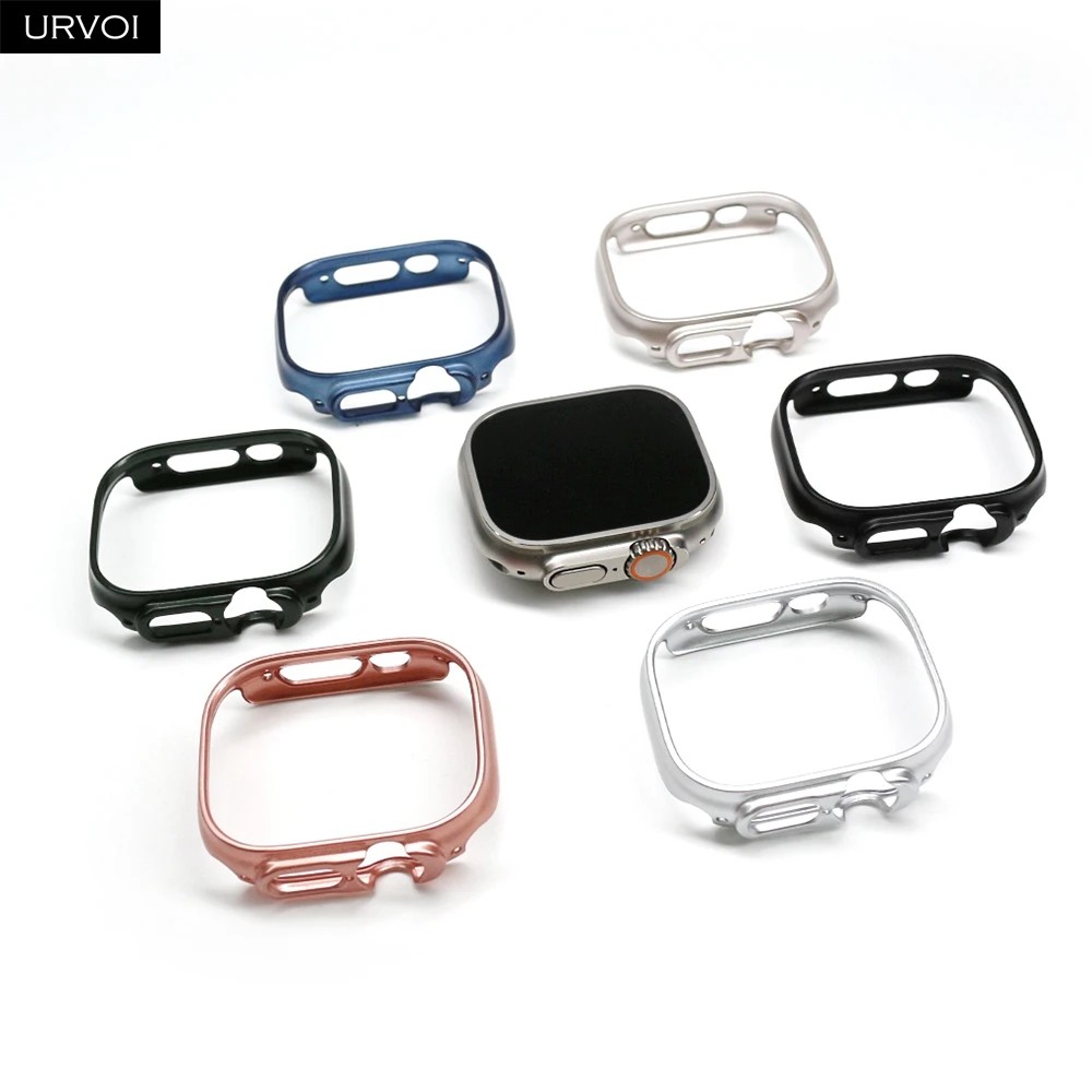 Premium Protective Bumper Case for 49mm Smartwatch - Scratch-Resistant Metal Finish