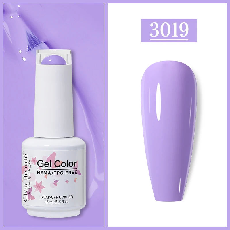 Clou Beaute Gel Nail Polish in Vibrant Shades - HEMA/TPO FREE UV Gel Lacquer