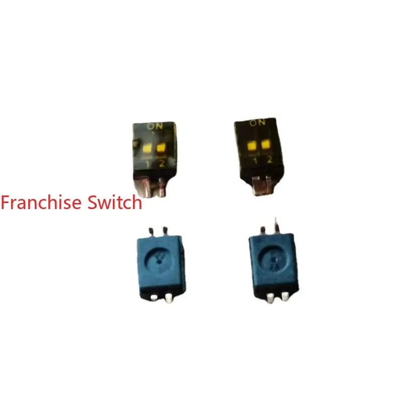 10PCS EP-02KS Imported Dip Switch Patch 2-bit 2P Spacing 1.27MM Coding  Program