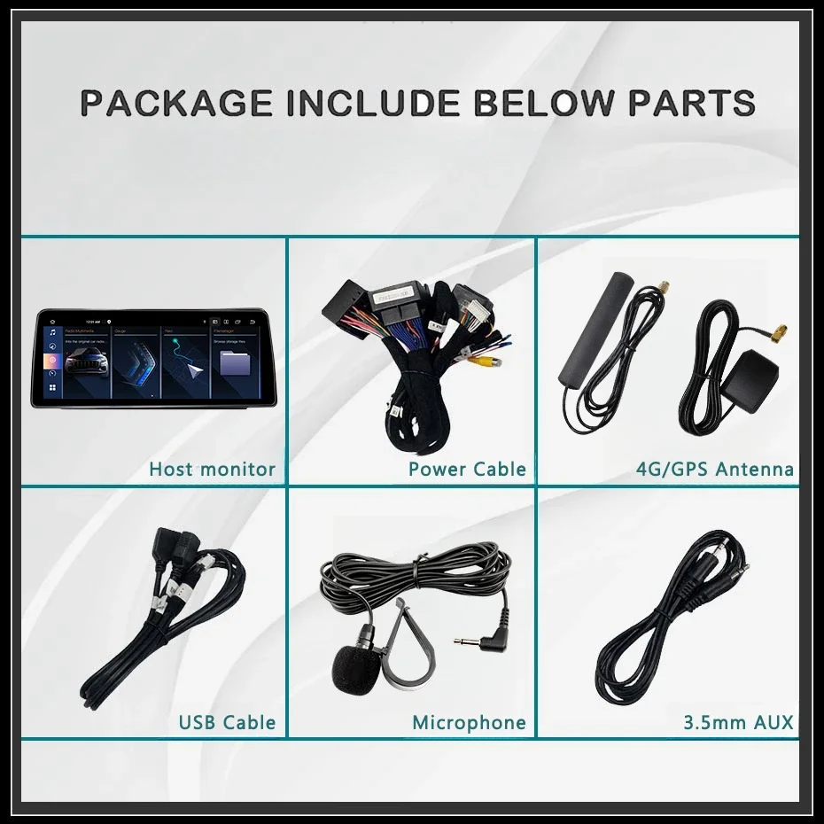 Pantalla estéreo inalámbrica Carplay Android 15 AUTO de 12.5'' para BMW Serie 5 F07 GT CIC NBT, radio para coche, reproductores multimedia, GPS, BT, 4G LTE 3