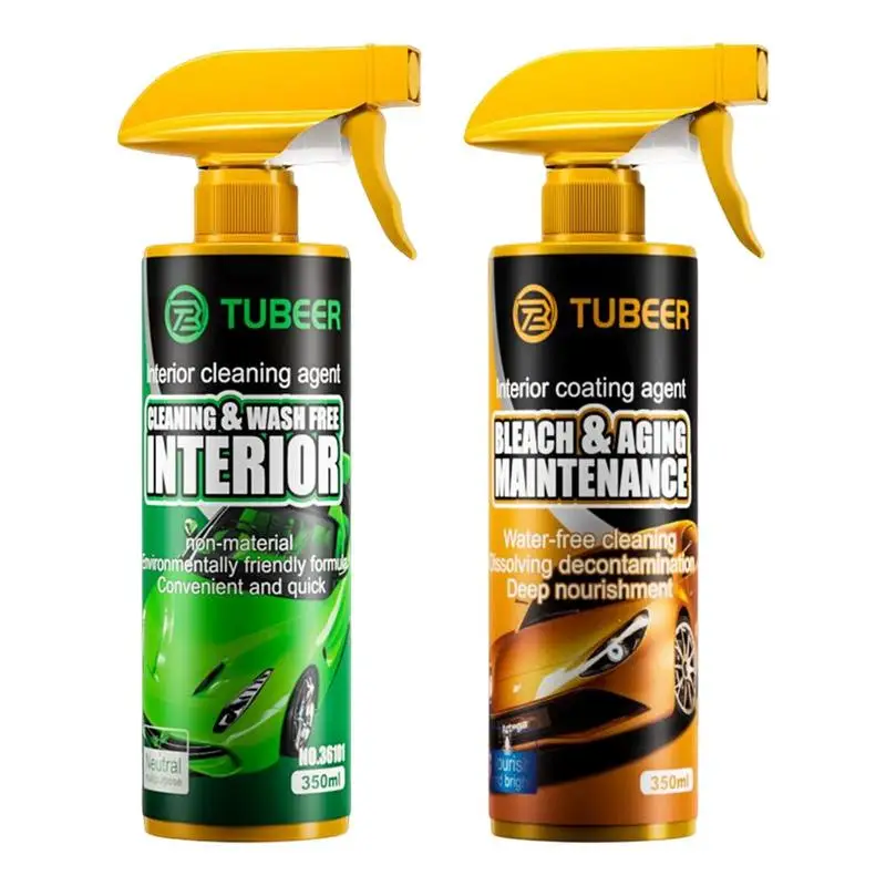 

Auto Interior Cleaning Spray 11.8oz Sun Visor Cleaner Spray For Maintenance Refurbishes Car Seat Center Console Air Outlet