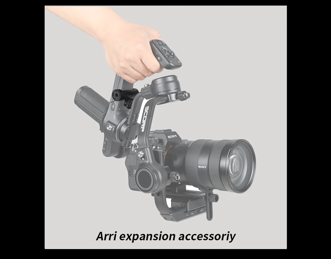 FeiyuTech SCORP-1 3-Axis Handheld Gimbal Stabilizer Handle Grip for DSLR Camera Sony with Display Screen Simplified Version
