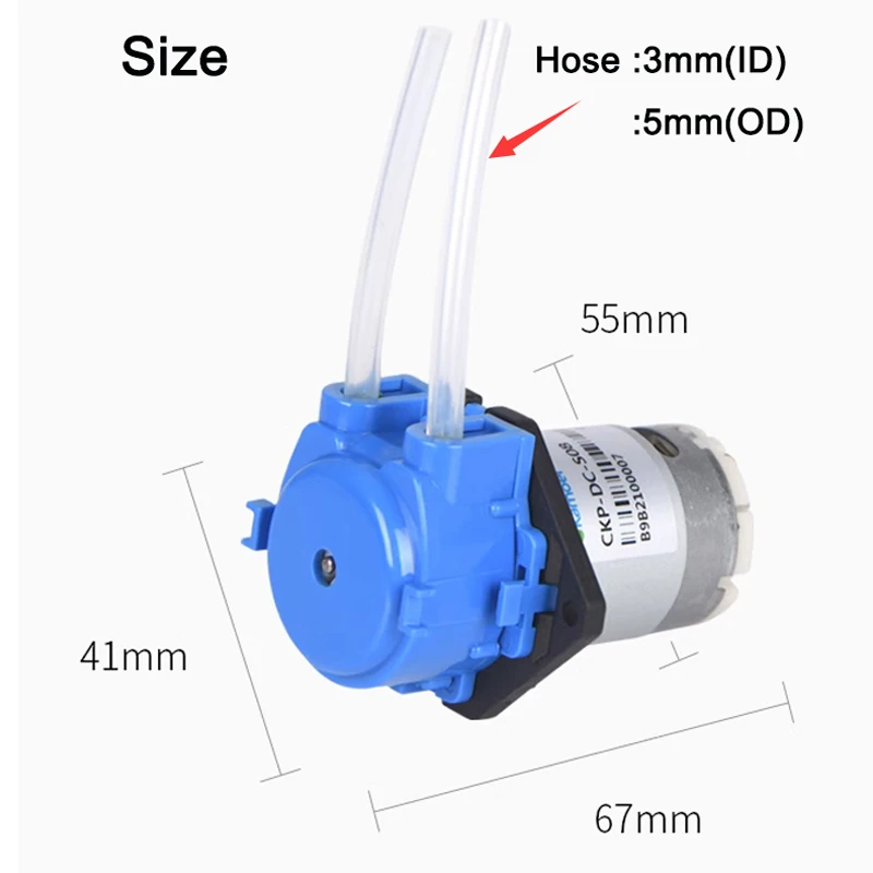Water Pump 12V DC Peristaltic Pump Dosing Head with Connector For Arduino Aquarium Lab Analytic DIY liquid transfer pump