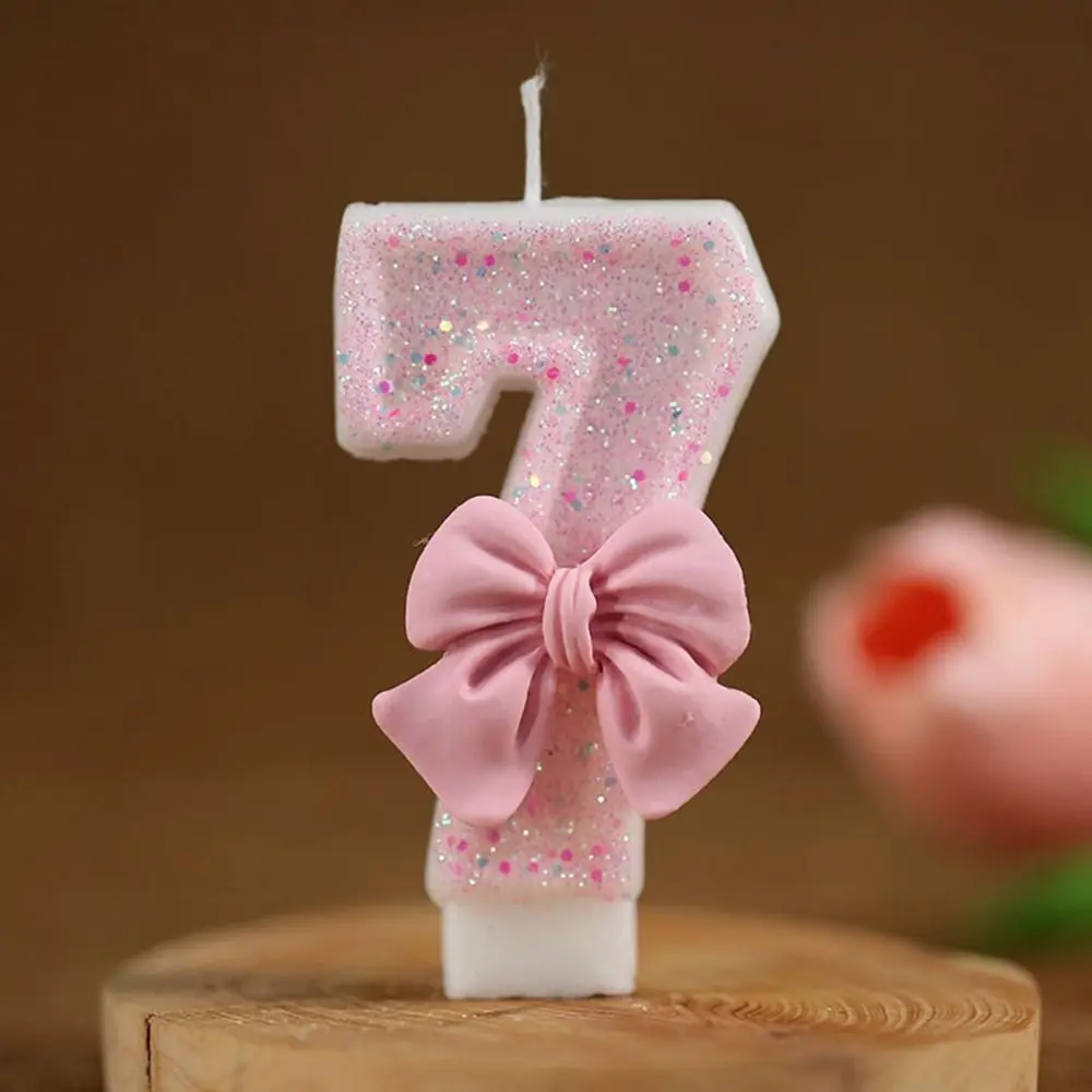 Velas de cumpleaños con números en 3D, decoración creativa y ecológica para tartas, cualquier celebración, vela grande extendida de color rosa
