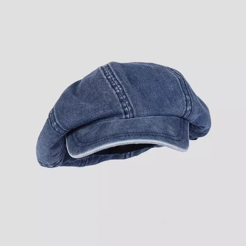 Hot Sale Spring And Summer Denim Beret For Women Elegant Artistic Painter Hat Korean Style Fashion Berets Cap Casual Ladies Caps_mkmklike.com