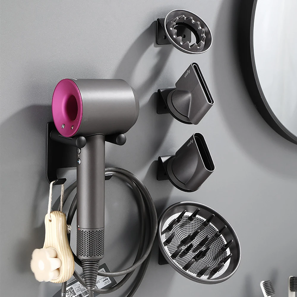 Wall Mounted Hair Dryer Holder for Dyson Bathroom Hairdryer