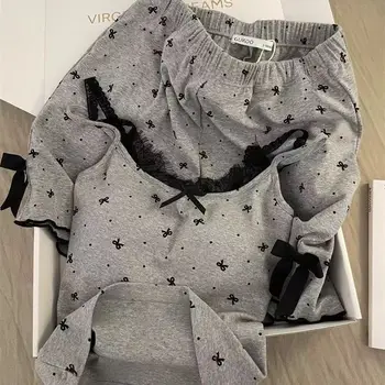 بدلة صيفية نسائية طقم بيجامات نسائي طقم بناطيل ملابس نوم بيجامة شورت نسائي ملابس منزلية ملابس داخلية لصالة النوم 4