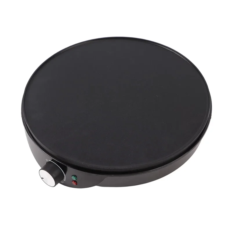 Electric Griddle Crepe Maker Withbatter Spreader Perfect Forpancakes Andscones EU Plug