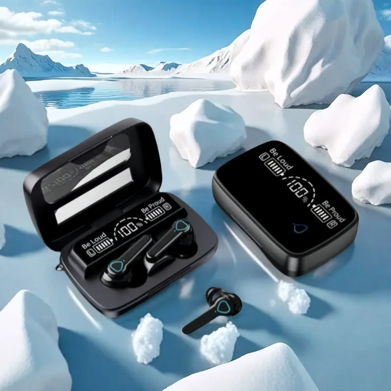 Wireless Bluetooth Headphones Touch Waterproof Digital Display