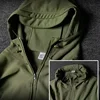 Winter Thick Camo Suit Waterproof Tactical Jackets Training Multi-pocket Hooded Jacket Fleece Pants Men Outdoor Hunting clothes 5
