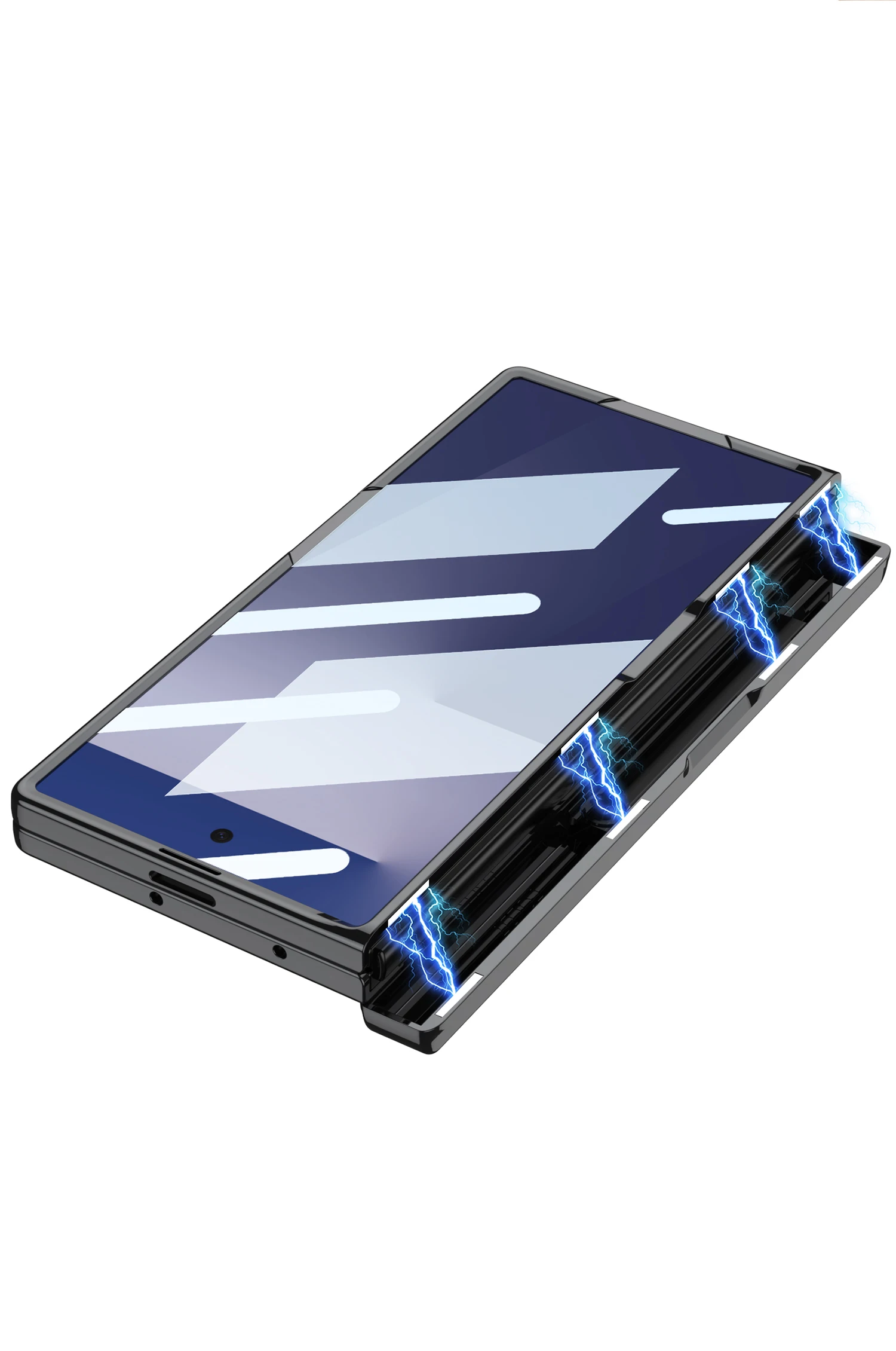 Magnetic Hinge All-included Case for Samsung Galaxy Z Fold 7 Outer Screen Glass