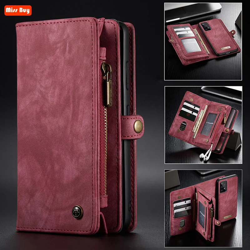 

Vintage Flip Leather Wallet Case for Samsung galaxy A53 A13 A33 5G Note20 Ultra Note 10 Plus Note 8 9 Card Zipper Magnetic Cover
