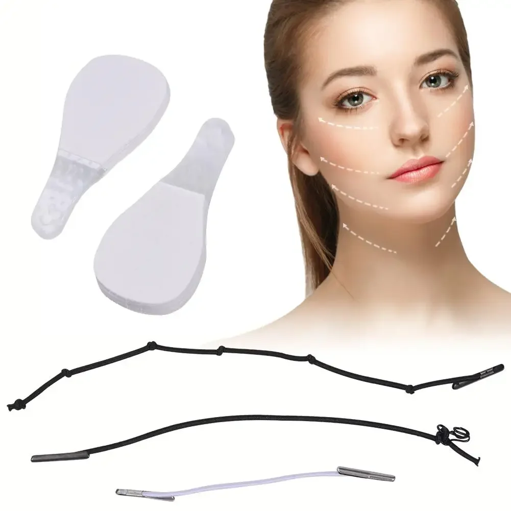 V-Shape Face Lift Facial Line Wrinkle Sagging Skin Face Lift Up Fast Chin Adhesive Tapes Invisible Thin Stickers 40pcs/set