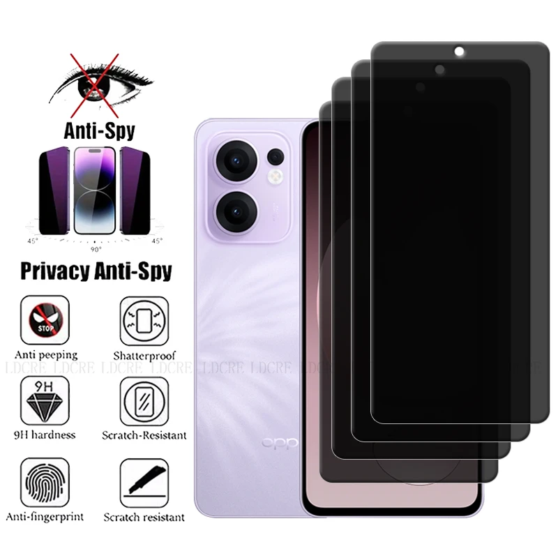 Premium Privacy Anti-Spy Tempered Glass Screen Protector (4-Pack) – 9H Hardness, HD Clarity