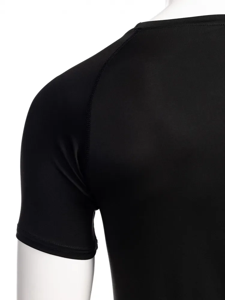 Summer Short Sleeve Compression Shirt Men Sports Top Running T Shirt Quick Dry Gym Workout Clothing Sun Protection Long Sleeve