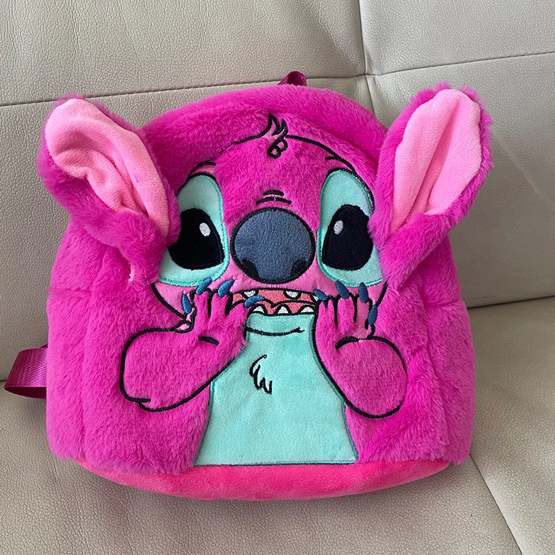 Disney Stitch Plush New Backpack Cartoon Fashion 3d Mini Women's Backpack Large Capacity Cute Children Schoolbag High Quality!! Se522aaa116f04f91812dac3368eb4a14T