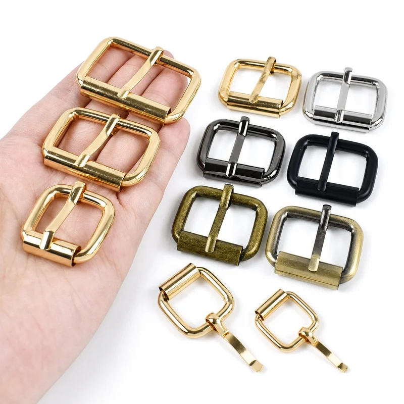 20-Piece Set of Metal Rectangle Pin Buckles for Straps and Accessories