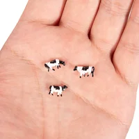 10 x Model Cows N scale 1/160 Miniature Animals Hand Painted for Farm Model Making Model Railway 1