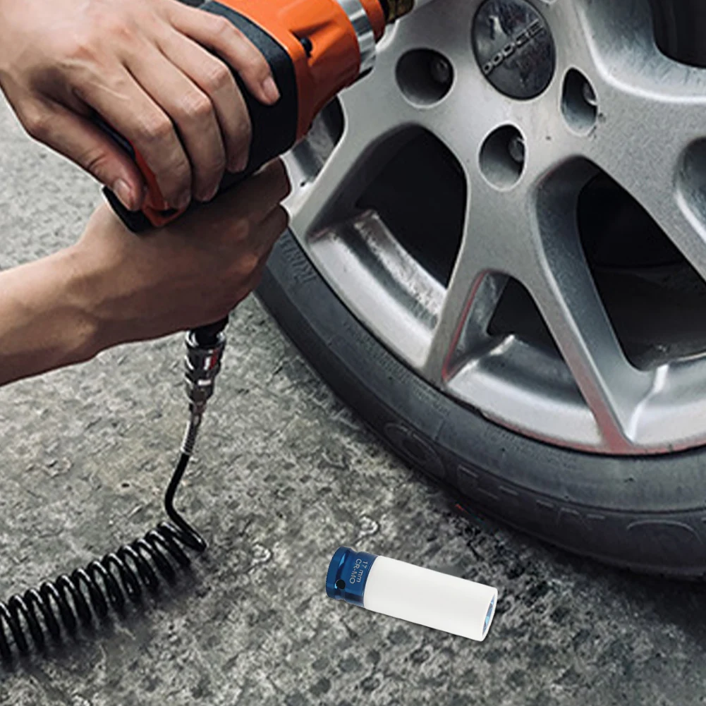 Description Picture 6 of item17/19/21/22mm Hex Sockets Pneumatic Wrench Tire Screw Sleeve 1/2 Inch Wheel Deep Impact Nut Socket Impact Sleeve Car Garage Tool