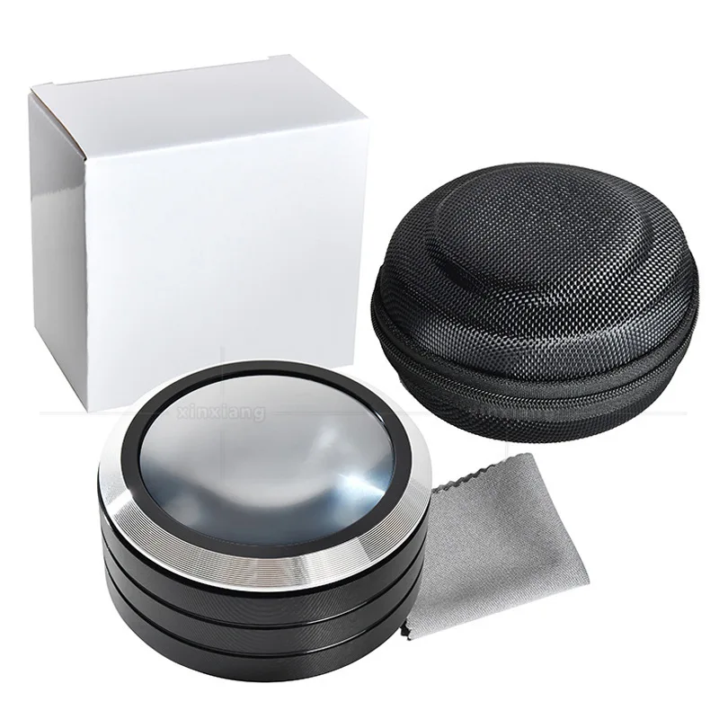 5X 돋보기 조명 포함 70mm 광학 렌즈 6 LED 데스크 돔형 돋보기 지도 읽기, 보석 세공, 납땜 작업용 특가 판매