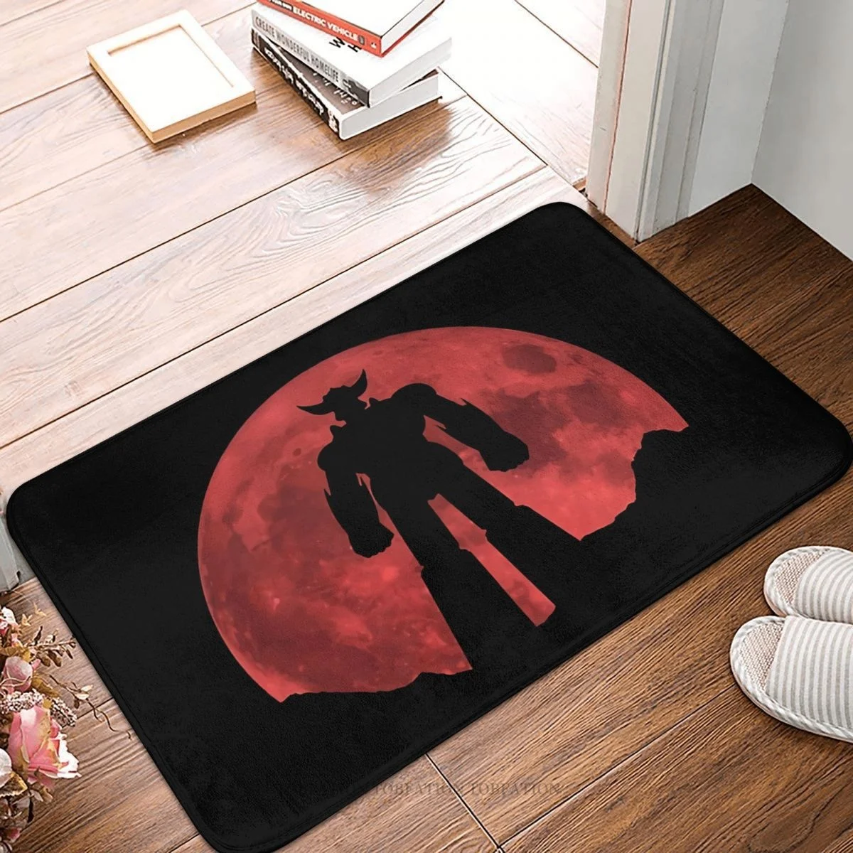 Ufo Robot Grendizer Zerbino Antiscivolo Red Moon Bath Kitchen Mat Tappeto Di Benvenuto Home Modern Decor
