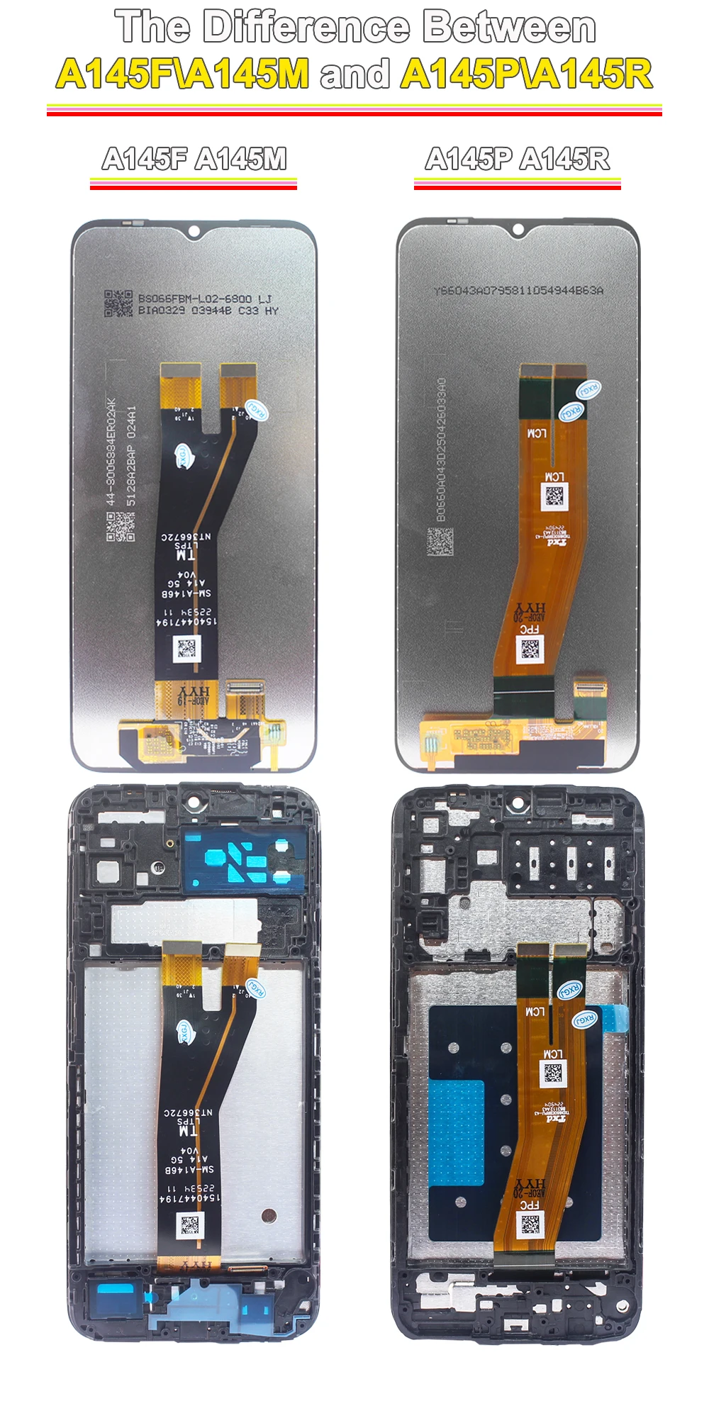 High-Quality LCD Display Touch Screen Digitizer Assembly Replacement for Samsung Galaxy A14 4G