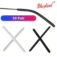 100 Pcs Eyeglasses Temple Tips Card Slot Silicone Eyewear Part By Dhoptical 1