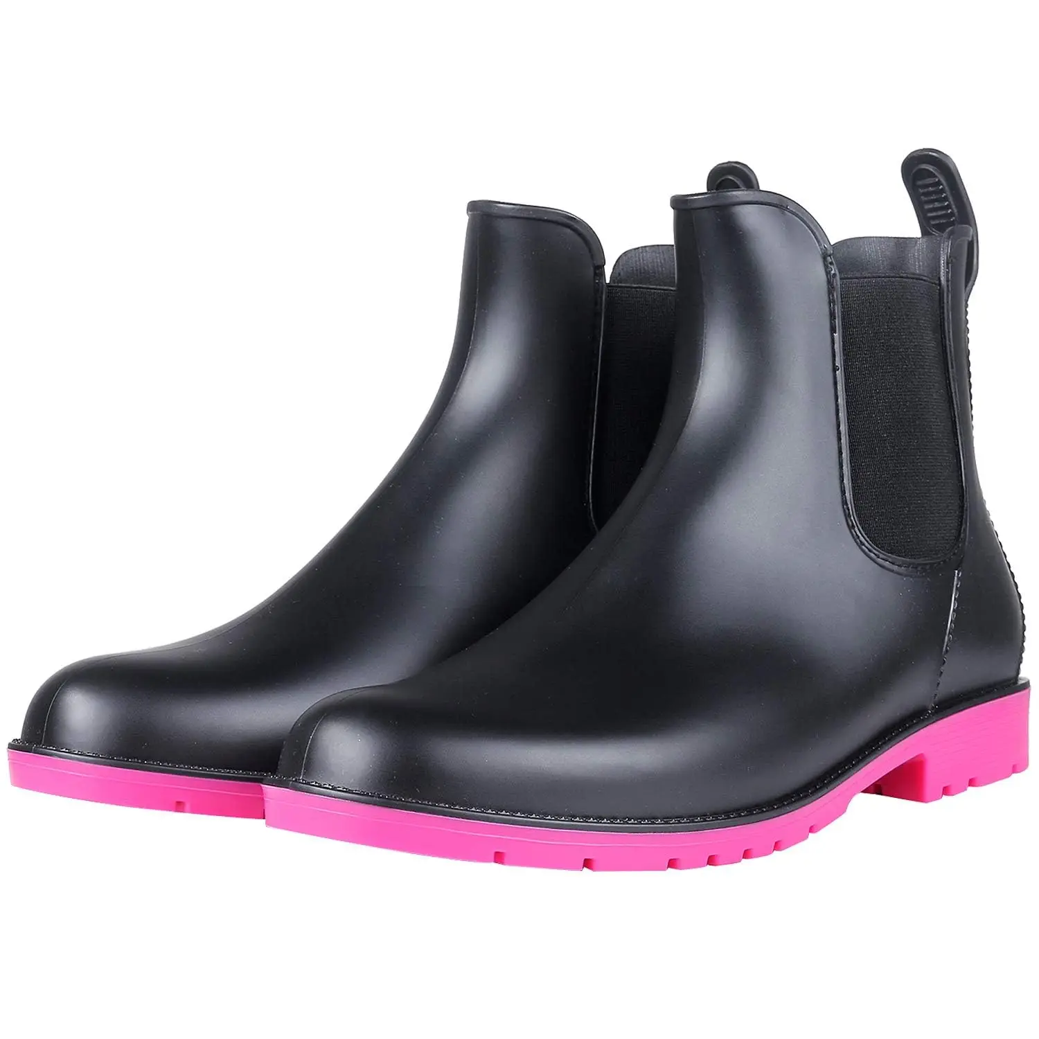 WARMDOMS Neue wasserdichte Gummi-Damenstiefel, rutschfest, langlebig, Chelsea-Stiefel, wasserdicht, Freizeit, Outdoor, Damen, kurze Regenstiefel – Detail 16