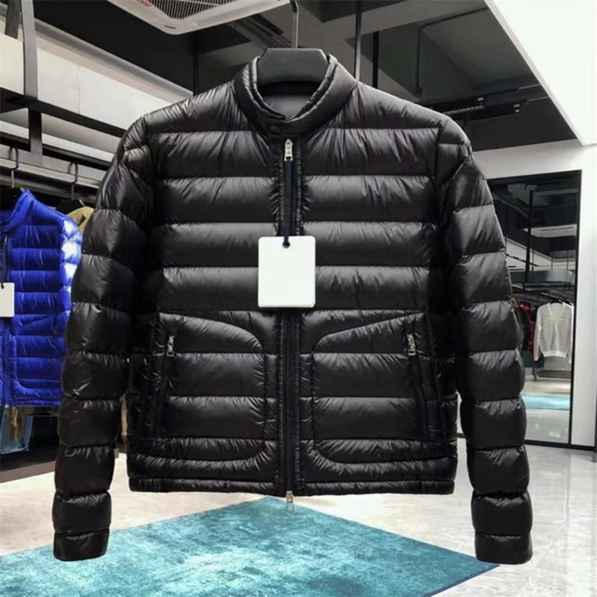 

2023 Winter Latest Design Trend Fashion High end Atmosphere Upper Grade Senior Men's Short Warm Down jacket